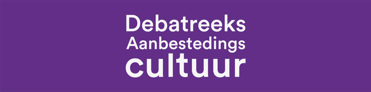 Banner Debatreeks aanbesteden