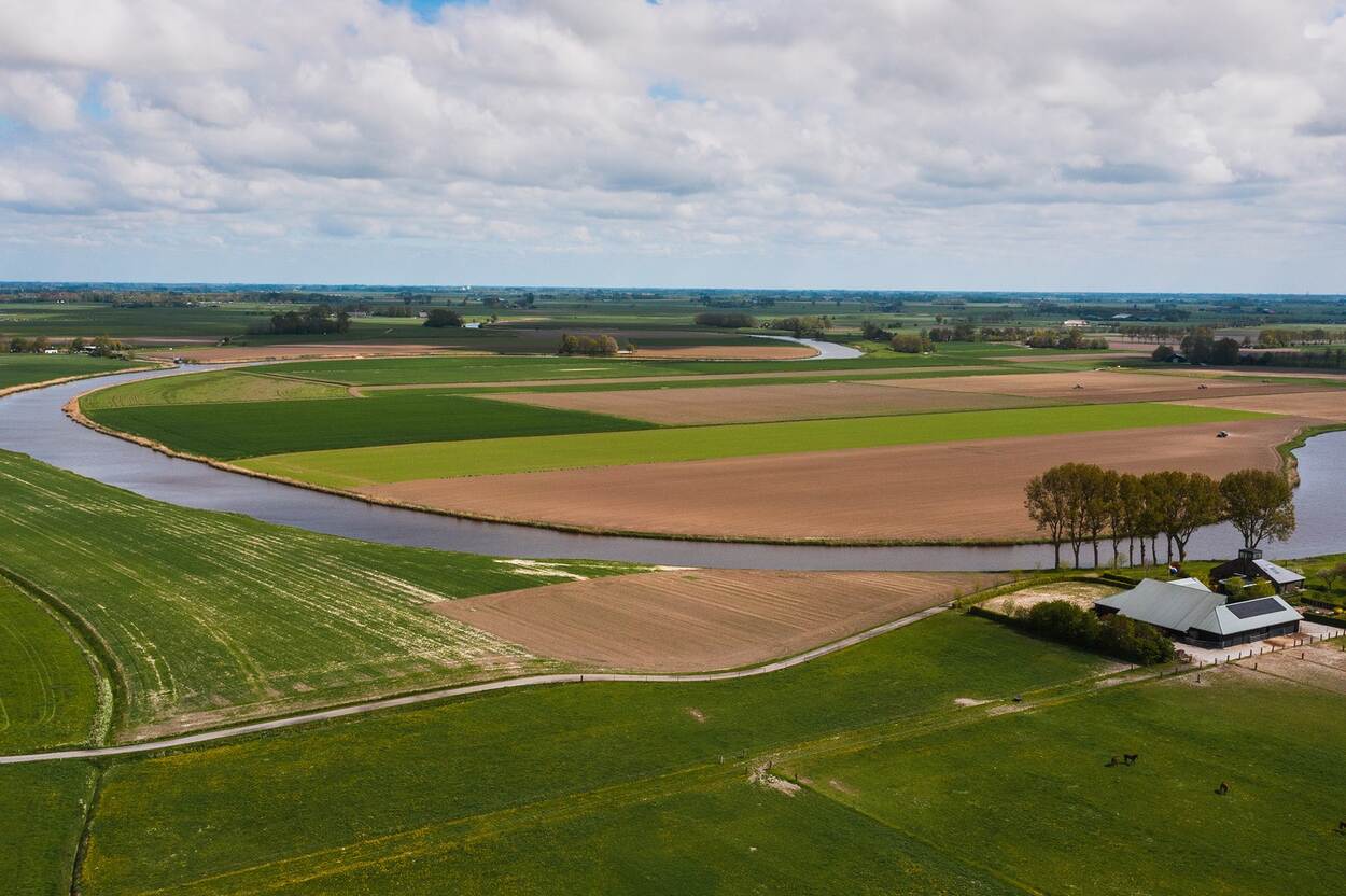 Rivier in het landschap