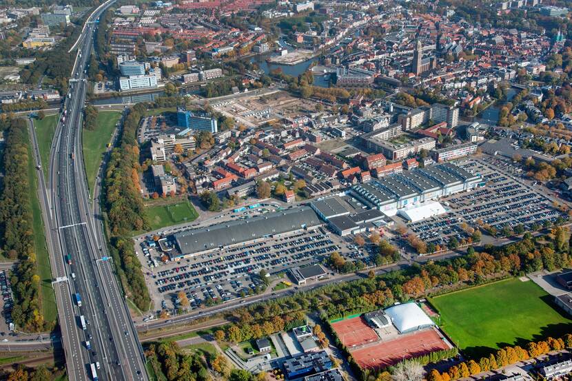 Luchtfoto plangebied Zwolle